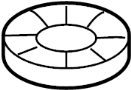 View Coil Spring Insulator (Rear, Upper) Full-Sized Product Image 1 of 8