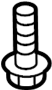 Image of Bolt. WASHER. Pipe. 1.6 LITER W/O TURBO. 1.6. image for your 2018 Hyundai Tucson   