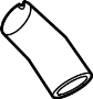 View HOSE ASSY-INTERCOOLER INLET,A. PIPE-I/COOLER INLET. PIPE-INTERCOOLER INLET Full-Sized Product Image