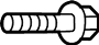 View Liftgate Hinge Bolt Full-Sized Product Image 1 of 2