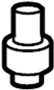View A/C Receiver Drier Cap. Dehydrator cap.  Full-Sized Product Image