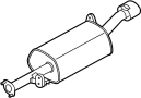 Muffler Assembly. (Rear)