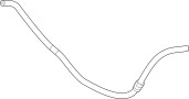 View Automatic Transmission Oil Cooler Hose (Lower) Full-Sized Product Image
