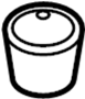 Image of Bumper. Hood. Bump Stop used for the. image for your 2002 Hyundai Santa Fe  LX Sport Utility 