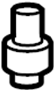 View A/C Receiver Drier Cap. Dehydrator cap.  Full-Sized Product Image 1 of 6