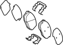 View PAD KIT-FRONT DISC B. PAD KIT-FRONT DISC BRAKE Full-Sized Product Image 1 of 2