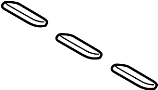 View Manifold. Gasket. Intake. Engine. Seal.  Full-Sized Product Image 1 of 8
