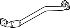 286113T120 Pipe. Catalytic. (Right, Front)