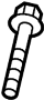 Image of Bolt. Arm. Control. Cntl. (Front, Rear, Upper, Lower). A fastener used to. image for your 2013 Hyundai Tucson  GL Sport Utility 