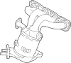 Image of Catalytic Converter with Integrated Exhaust Manifold image for your 2021 Hyundai Elantra   