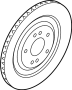 View Disc Brake Rotor (Rear) Full-Sized Product Image 1 of 2