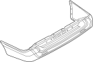View Bumper Set (RR). Face (RR) Bumper. Fascia Kit Bumper. MUD Guard (RR). Service File F.  (Left, Right, Rear) Full-Sized Product Image
