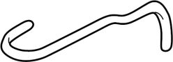 Image of Engine Coolant Reservoir Hose image for your 1999 Nissan Frontier   