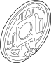 View Plate Back, Brake.  (Left, Rear) Full-Sized Product Image 1 of 1