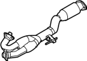 Image of Exhaust Pipe (Front) image for your 2018 Nissan NV1500 VAN S - STANDARD ROOF 4.0L V6 FLEX AT 