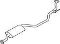 Image of SILENCIADOR ESCAPE AUXILIAR image for your 2024 Nissan Sentra   