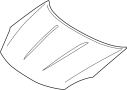 Image of Hood Panel image for your 2014 Nissan Armada LE 5.6L V8 FLEX AT 2WD 