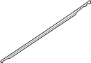 Image of Door Window Belt Weatherstrip (Right, Rear) image for your 2009 Nissan Murano   