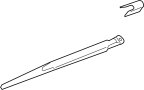 View Back Glass Wiper Arm (Rear) Full-Sized Product Image