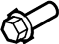 View Bolt Hex, with Spare.  Full-Sized Product Image