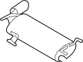 Image of Exhaust Muffler image for your 2010 Nissan Versa Sedan SL  