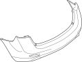 Image of Bumper Cover (Rear) image for your 2012 Nissan Murano WAGON LE/ROOF  