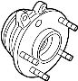 View Wheel Bearing and Hub (Left, Front) Full-Sized Product Image