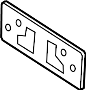 Image of License Plate Bracket image for your 2022 Nissan Titan XD King Cab SV/COMF SEAT DELETE 5.6L V8 AT 4WD/MWB 