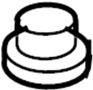 View Suspension Strut Mount Nut (Front, Rear) Full-Sized Product Image