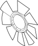 View Engine Cooling Fan Clutch Blade Full-Sized Product Image