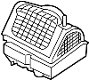 Image of HVAC Air Inlet Housing image for your Nissan