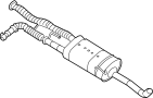 Image of SILENCIADOR image for your 2023 Nissan Titan King Cab BASE 5.6L V8 AT 2WD/MWB 
