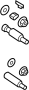 Image of Disc Brake Caliper Pin (Front, Rear) image for your 2024 Nissan Altima SEDAN SL 2.5L CVT AWD 