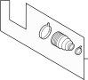 Image of Cv Joint Boot Kit image for your 2013 Nissan Sentra   