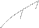 Image of Roof Panel Weatherstrip (Right, Front) image for your 2007 Nissan Titan Crew Cab XE 5.6L V8 FLEX AT 4WD/SB 