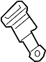 View Seat Belt Receptacle (Left, Right, Front) Full-Sized Product Image