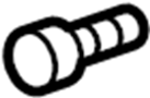 View Fuel Door Stop. Screw.  Full-Sized Product Image
