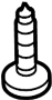 View Sun Visor Screw Full-Sized Product Image
