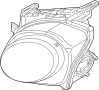 View Headlight Housing (Right) Full-Sized Product Image 1 of 1