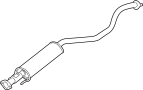 Image of Muffler Exhaust, SUB. image for your 2024 Nissan Sentra   