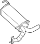 Image of Exhaust Muffler image for your 2020 Nissan Rogue PLATINUM 2ROW 1.5L VC-Turbo 3 cylinder CVT 4WD/AWD 