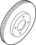 Image of Disc Brake Rotor (Front) image for your 2017 Nissan Sentra SEDAN SR 1.8L CVT 