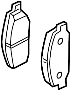 View Disc Brake Pad Set (Rear) Full-Sized Product Image