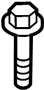 View Bolt Hex, with Spare.  Full-Sized Product Image