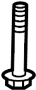 Image of Body Mount Cushion Bolt. Body Mount Cushion Bolt. image for your 2009 Nissan Pathfinder LE 5.6L V8 AT 4WD 