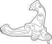 View Suspension Control Arm (Left, Front, Lower) Full-Sized Product Image