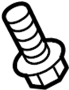 Image of TORNILLO image for your 2016 Nissan Pathfinder SL 3.5L V6 CVT FWD 