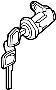 Image of JUEGO CILINDRO CIERRE PUERTA IZQ image for your 1999 Nissan Frontier King Cab SE 2.4L MT 2WD 