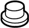 View Suspension Strut Mount Nut (Front, Rear) Full-Sized Product Image