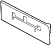 Image of License Plate Bracket image for your 2018 Nissan Armada PLATINUM CP 3ROW 5.6L V8 AT 4WD/AWD 
